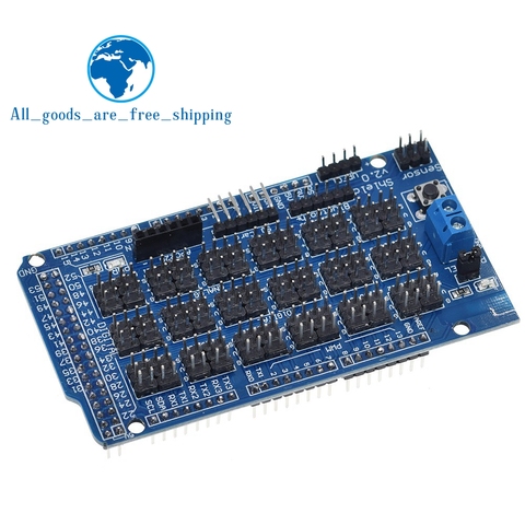 For Arduino MEGA Sensor Shield V1.0 V2.0 Dedicated Expansion Development Board MEGA 2560 Sup IIC Bluetooth SD Robot Parts DIY ► Photo 1/6