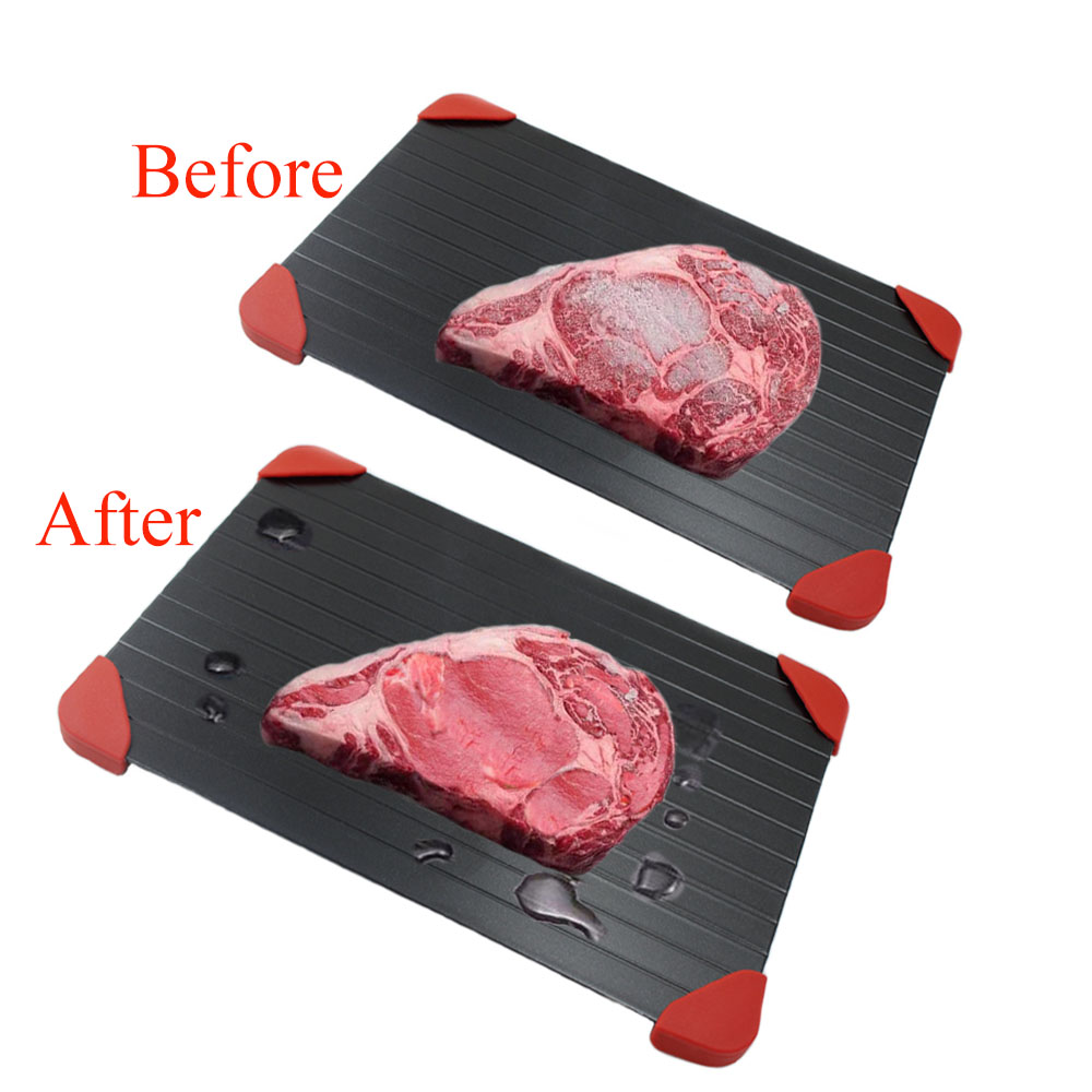 Magic Fast Defrost Tray Metal Plate Defrosting Tray Safe Fast Thawing Meat  Fish Sea Food Kitchen Cook Gadget Tool 0.2CM/0 - Price history & Review, AliExpress Seller - Shop5375072 Store