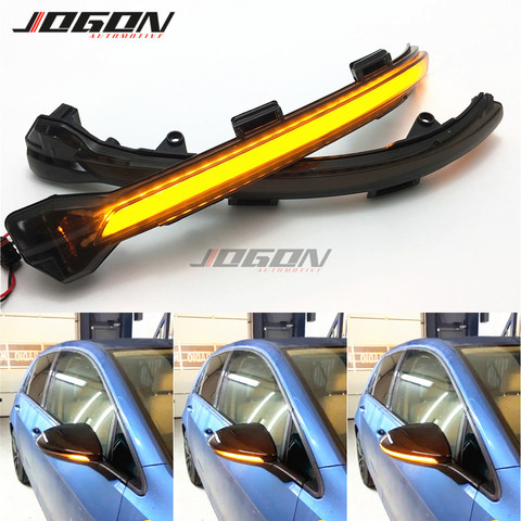 For VW Golf 7 VII MK7.5 JETTA MK7 Touran Dynamic Turn Signal LED Side Wing Rearview Mirror Indicator Blinker Sequential  Light ► Photo 1/6