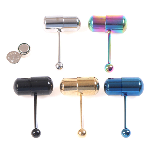 Nightclub Fashion Steel Vibrating Tongue Bar Ring Stud Body Piercing Jewelry ► Photo 1/6