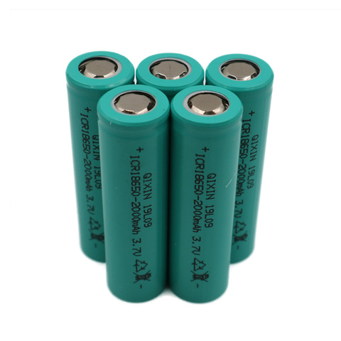 C&P Li-ion 2000mAh 5pcs 18650 batteries cell high power tool discharge rate 10C 20A 18650 li-ion China battery e-cigarette 2.0Ah ► Photo 1/6