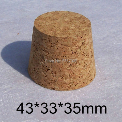 43*33*35mm Lab Wooden Corks Test Tube Stoppers Tea Jar Cover Wine Glass Bottle Plugs for School Experiment or household ► Photo 1/3