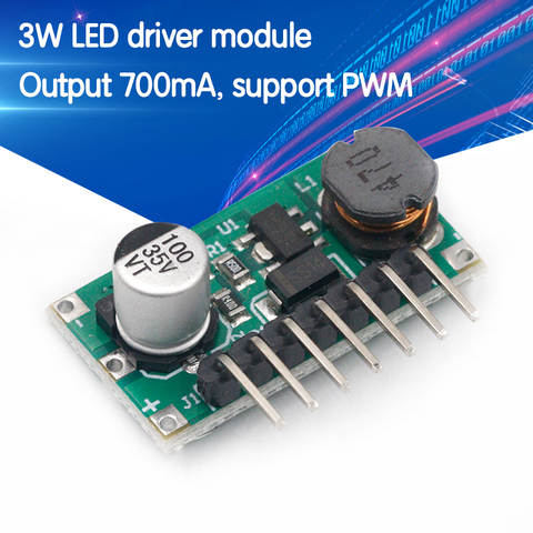 3W DC IN 7-30V OUT 700mA LED Lamp Driver Support PMW Dimmer DC-DC 7.0-30V to 1.2-28V Step Down Buck Converter Module ► Photo 1/6