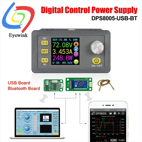 DPS8005 programmable constant voltage current Step-down power supply module Voltmeter Ammeter buck converter 80V 5A ► Photo 1/5