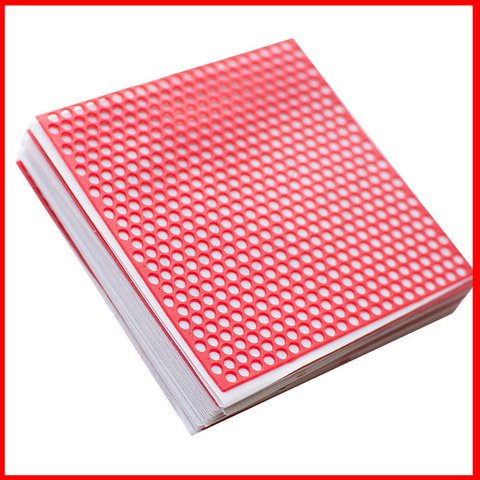 1 Box 10 Sheets Dental Lab Round Hole Patterns Wax Co-cr Casting Red Color ► Photo 1/6