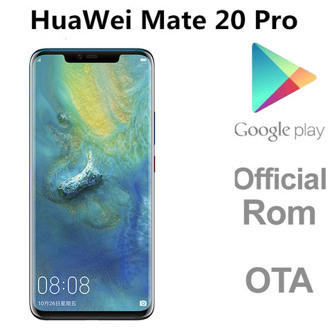 DHL Fast Delivery HuaWei Mate 20 Pro 4G LTE Cell Phone Android 9.0 Kirin 980 IP68 Waterproof 6GB RAM 128GB ROM 6.39