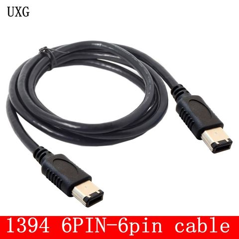 1394 6 Pin 6pin IEEE 1394 IEEE 1394 Firewire 400 6 6 iLink Cable IEEE 1394 1.5M Black 150cm 5ft ► Photo 1/5