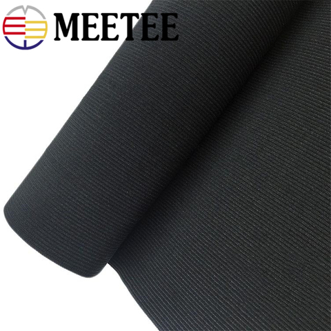 Meetee 10/15/20/25/30/40/50cm Black White Crochet Belt Elastic Bands Strap for Maternal Abdomen Wrist Waist DIY Sewing Rubber ► Photo 1/6