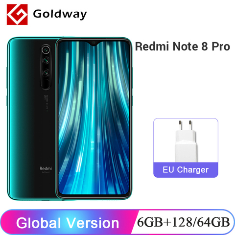 Global Version Xiaomi Redmi Note 8 Pro 6GB 128GB 64GB Smartphone 64MP Quad Camera Helio G90T Octa Core 6.53