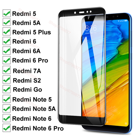 Price History Review On 15d Full Cover Tempered Glass For Xiaomi Redmi 5 Plus 5a Go 6 6a S2 7a Screen Protector Redmi Note 5 5a 6 Pro Safety Glass Film