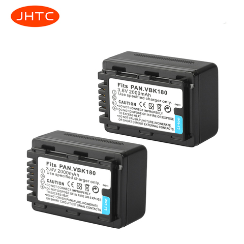 Battery For Panasonic VW Vbk180 HC-V700MGK HC-V10GK HC-V100GK HC-V100MGK HC-V500GK HC-V500MGK Batterie VWVBK18 2000mAh ► Photo 1/6