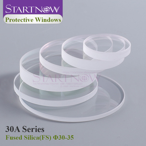 Startnow Laser Protection Windows Fused Silica Bodor 30*3 35x4 For WSX 1064nm HSG Fiber Penta Laser Parts Cutting Machine Lens ► Photo 1/6