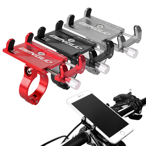 Bicycle Scooter Aluminum Alloy Mobile Phone Holder MTB Mountain Bike Bracket Cell Phone Stand Cycling Accessories ► Photo 1/6