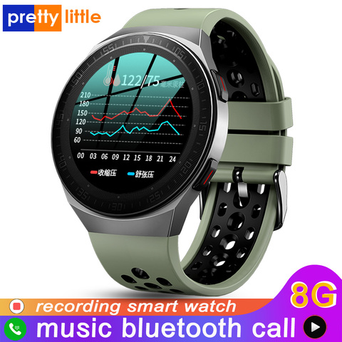 MT-3 8G Memory Music Smart Watch Men Bluetooth Call Full Touch Screen Waterproof Smartwatch Recording Function Sports Bracelet ► Photo 1/6