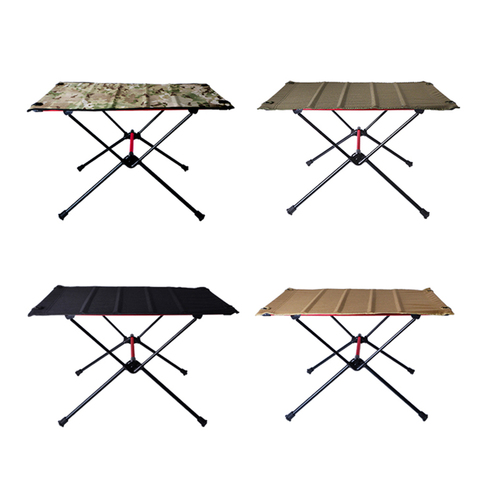 Portable Foldable Camping Table Aluminum Alloy Outdoor Furniture Dinner Desk for Party BBQ Picnic Ultra Light Computer Tables ► Photo 1/6