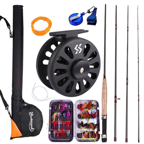 Sougayialng Fly Fishing Rod Set  2.7M 8.86FT #5/6  Fly Rod and Fly Reel with Fishing Bag Line Accessories Lures Box Combo ► Photo 1/6