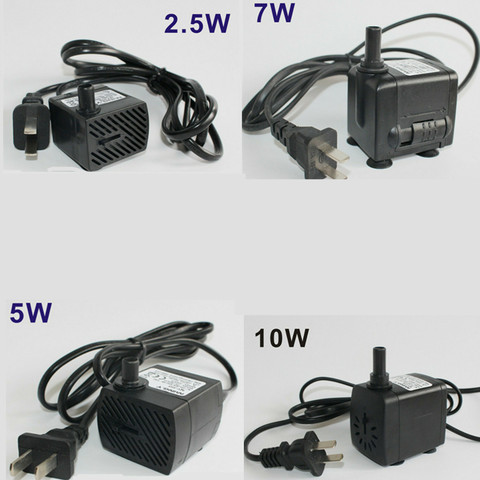 2.5W, 5W,7W,10W 220V Submersible Water Pump Waterproof Solar Motor 300-600L/H For Aquarium Fountain Fish Tank Watering Tools ► Photo 1/5