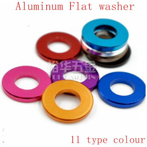 10-20pcs/lot  M3 M4 M5 M6 M8 Corlorful Aluminum Flat Gasket washer for RC part ► Photo 1/1