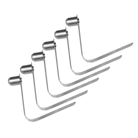 6x 8mm Stainless Steel Kayak Paddle Awning Tent Pole Spring Snap Button Clip ► Photo 1/6