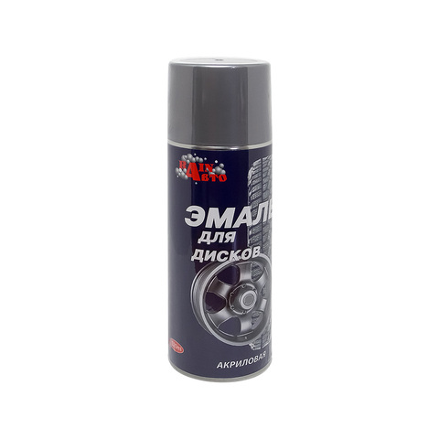 Aerosol enamel for wheel rims (anti-rust), 520 ml, color silver, aerosol can, aerosol paint ► Photo 1/2