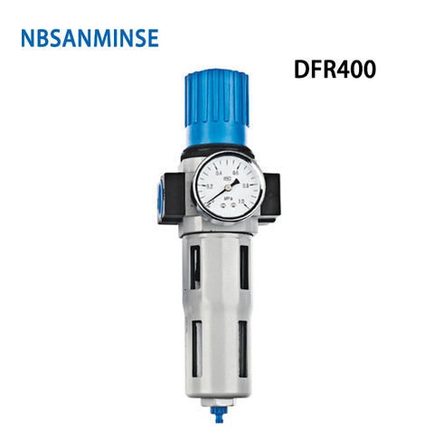 NBSANMINSE DFR M5 1/8 1/4 3/8 1/2 3/4 1 Air Filter Regulator One Units FRL Air source equipment units Air compressor parts ► Photo 1/6