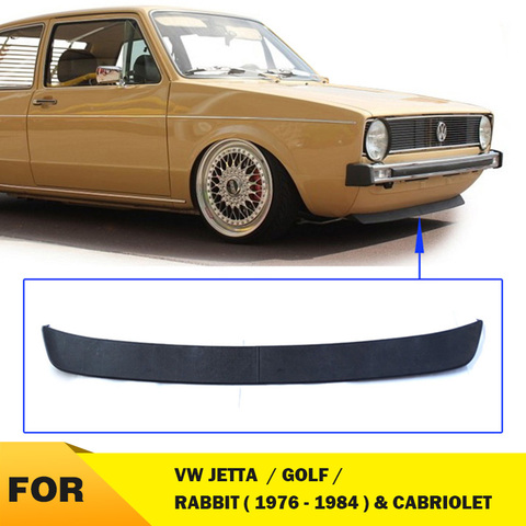 A pair CHIN LIP Deep lower Bumper Duckbill Spoiler Lip for VW JETTA Golf mk1 mk2 Rabbit Caddy Gti GTD 16V scirocco rabbit ► Photo 1/6