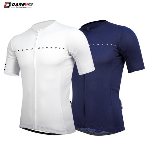 DAREVIE Cool Cycling Jersey Men 2022 Cycling Jerseys Summer Breathable Bike Jersey Short Sleeves With Reflective Strips Pro Team ► Photo 1/6