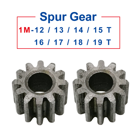1 Piece spur Gear 1M12/13/14/15/16/17/18/19T rough Hole 6mm pinion gear 45#carbon steel Material  motor gear Total Height 10mm ► Photo 1/6