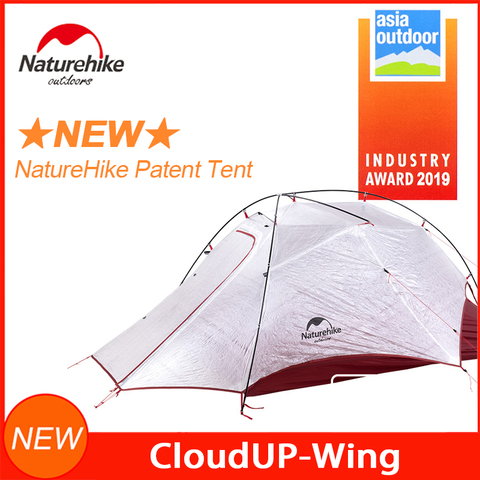 Naturehike CloudUP-Wing Ultralight Outdoor Camping Tent Silicon Coated Nylon Fabic Double Layer Waterproof Tent for 2 Persons ► Photo 1/6