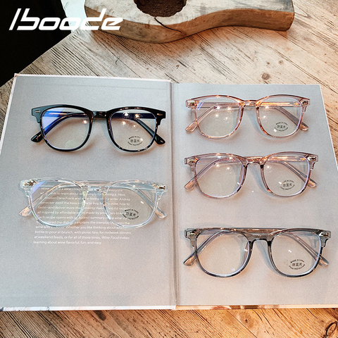 Iboode Anti Blue Light Glasses Frame Women Eyeglass Frame Computer Glasses Vintage Men Spectacles Transparent Frame 2022 brand ► Photo 1/6