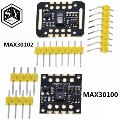 MAX30102 max30100  Heart rate Sensor Module Puls detection Blood oxygen concentration test For Arduino Ultra-Low Power 4.9 ► Photo 1/6