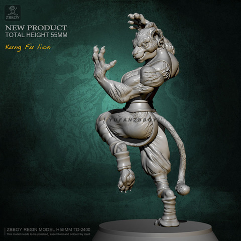 55MM Resin model kits Wugong Lion model self-assembled TD-2400 ► Photo 1/5