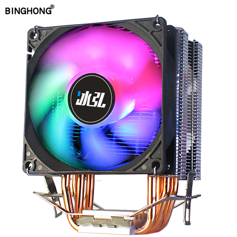 CPU Cooler 4 Pure Copper Heat Pipe Cooling Towers Cooling System 3PIN 9cmCPU Cooling Fan CPU Radiator for AMD INTEL 2011 X79 X99 ► Photo 1/6