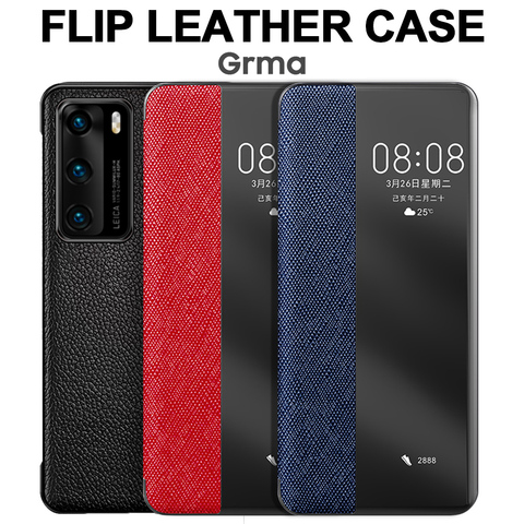 Original Huawei P30 Pro Smart View Flip Cover - Original Huawei P30 Pro  Flip Case - Aliexpress