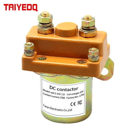 DC Contactor 250A Intelligent remote control on-off voltage control  for electric tricycles electric four-wheelers, ► Photo 1/4