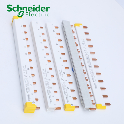 Export 12x18mm comb-shaped busbar 4P can be connected to 3 4P circuit breakers,connected to copper busbar,wiring bar A9XPH412 ► Photo 1/5