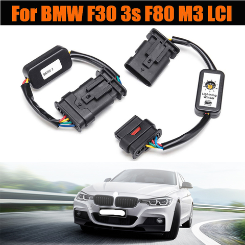 NEW 2X Dynamic Turn Signal Indicator LED Taillight Module Cable Wire Harness For BMW F30 3s F80 M3 LCI Left & Right Tail Light ► Photo 1/6