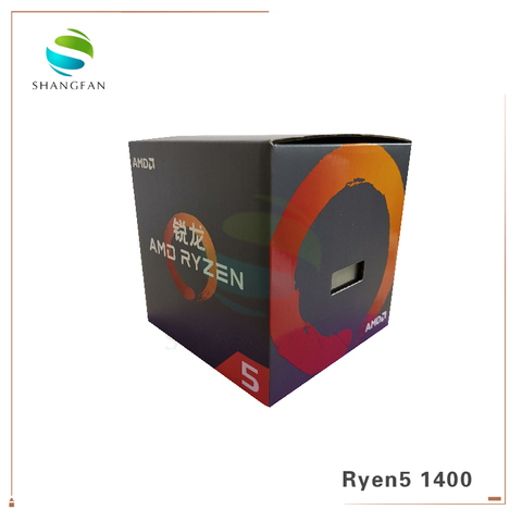Buy Online New Amd Ryzen 5 1400 R5 1400 3 2 Ghz Quad Core Cpu Processor Yd1400bbm4kae Socket Am4 With Cooling Cooler Fan Alitools