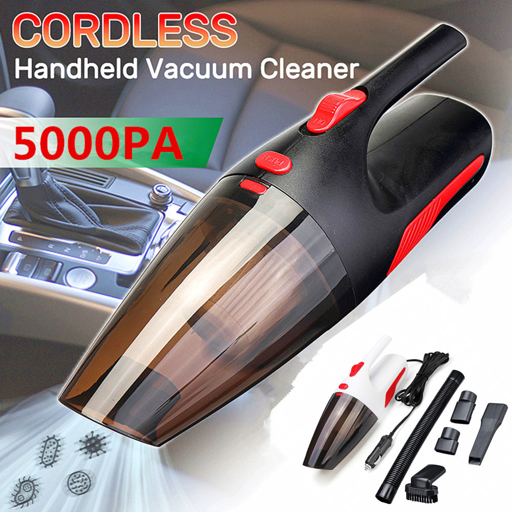 Wireless mini handheld portable 120W high power family car dual vacuum cleaner