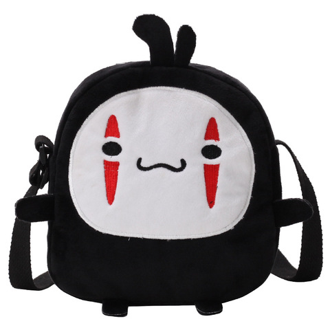 Cute Cartoon No Face Man Plush Bag Hayao Miyazaki Messenger Bag for Kids Adults ► Photo 1/6