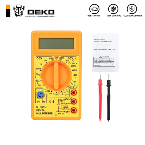 DEKO High Quality Professional Electric Digital Multimeter Tester ► Photo 1/6