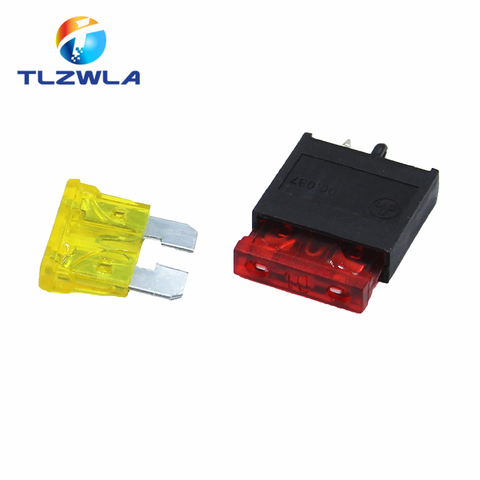 10PCS PA66 250V 30A Medium car insert fuse holder Horizontal fuse holder PCB fuse holder Car fuse holder ► Photo 1/4