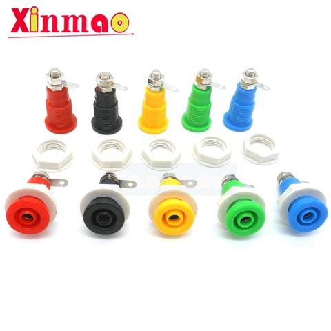 5PCS 4mm safety banana socket banana plug panel test terminal 4mm Jack high voltage insulated base ► Photo 1/5