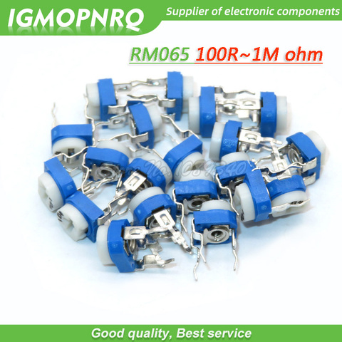 20PCS Trimmer Potentiometer RM065 RM-065 100 200 500 1K 2K 5K 20K 50K 100K 200K 500K 1M ohm DIP  Variable adjustable Resistors ► Photo 1/3