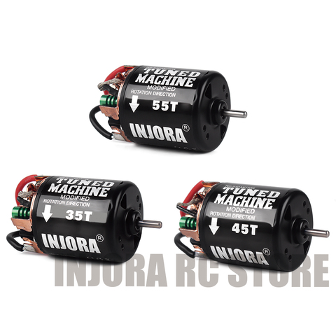 INJORA 1PCS 35T 45T 55T 540 Brushed Motor for 1/10 RC Rock Crawler Axial SCX10 90046 AXI03007 Tamiya CC01 D90 Traxxas TRX-4 ► Photo 1/6