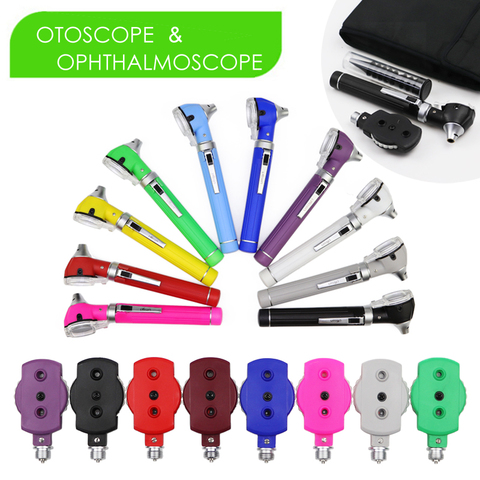 Medical LED Fiber Optic Direct Otoscope Ophthalmoscope Set Ear Care Eye Nose Endoscope ENT Doctor Diagnostic Examination Kit ► Photo 1/6