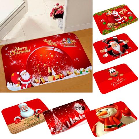 PATIMATE Christmas Doormat Santa Claus Carpet Merry Christmas Decorations For Home 2022 Navidad Natal Gift Happy New Year 2022 ► Photo 1/6