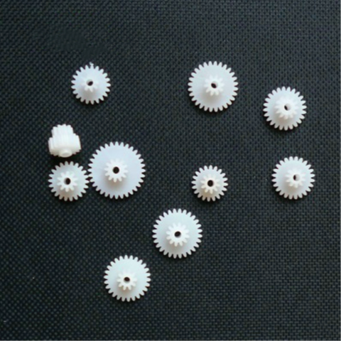 5pc 2A/2B 16-28 tooth double gear center hole for 2mm optical/axle non-nylon copper gear Plastic double gear ► Photo 1/3