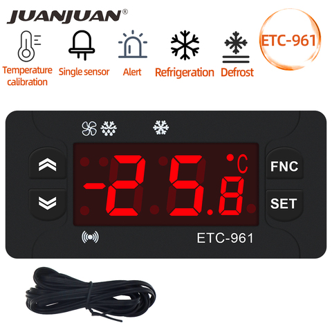 ETC-961 Thermostat Temperature Controller Humidity Control Thermometer Hygrometer Refrigeration Alarm 220V NTC sensor 30% off ► Photo 1/6