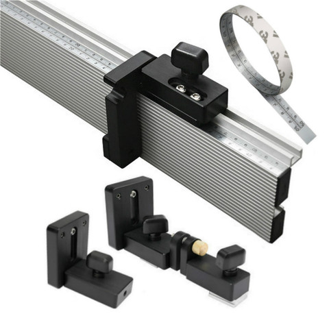 Woodworking Aluminium Profile Fence Table Saw Fence and T Track Slot Sliding Brackets Track Stopper Miter Gauge Fence Connector ► Photo 1/6